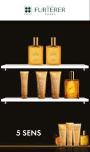 Product wall René Furterer - 5 SENS