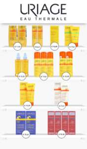 Product wall Uriage - Sun